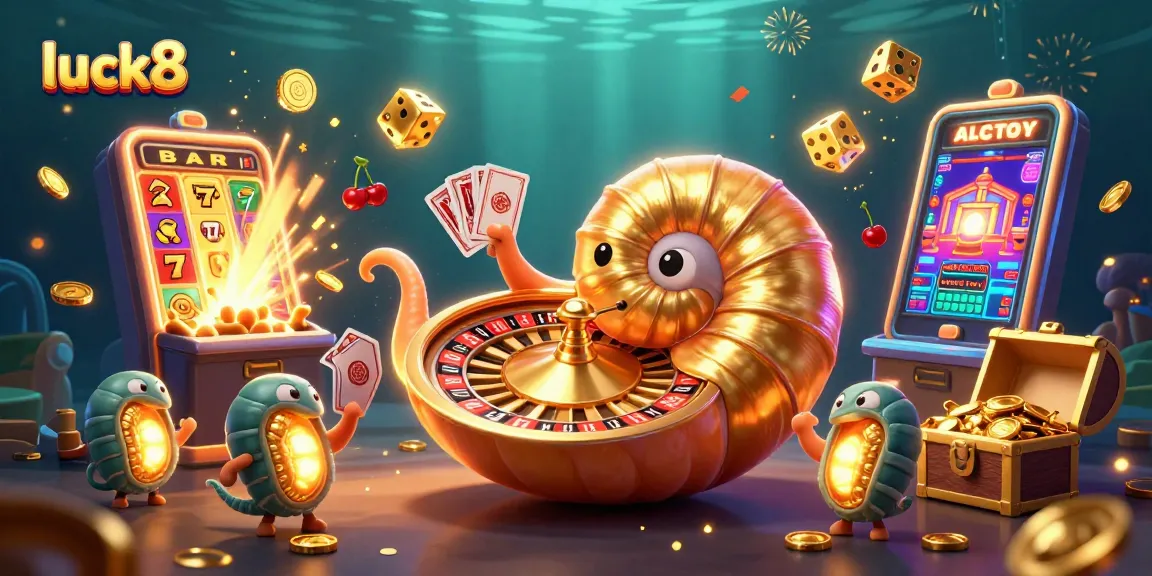 Experience thrilling gameplay with luck8 featuring a dazzling nautilus roulette and colorful casino scenes.
