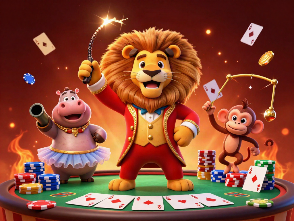 Experience the thrill of st666 gambling with a dazzling poker scene featuring vibrant characters and game elements.