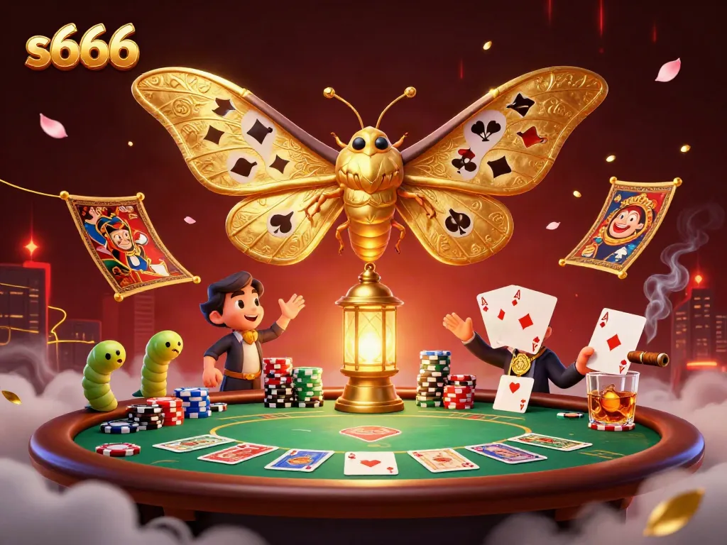 Experience the thrill of s666 with a vibrant poker scene featuring dynamic characters and casino elements.