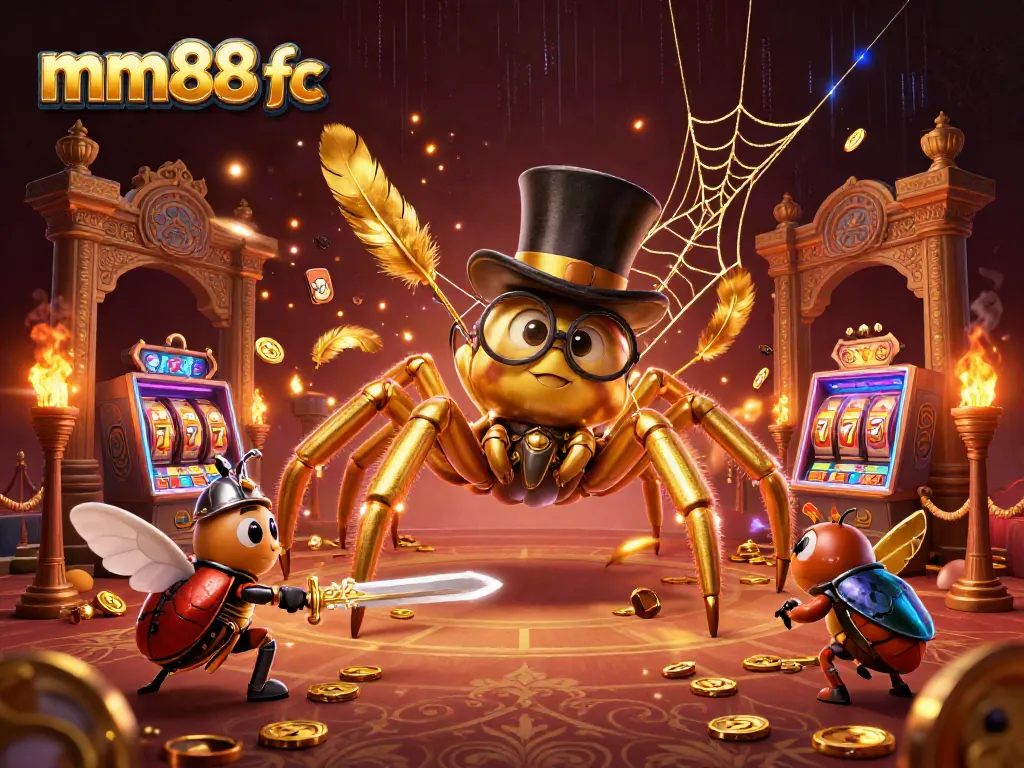 Experience thrilling gameplay with mm88 fc in an ultra-detailed casino scene featuring vibrant characters and rich elements.
