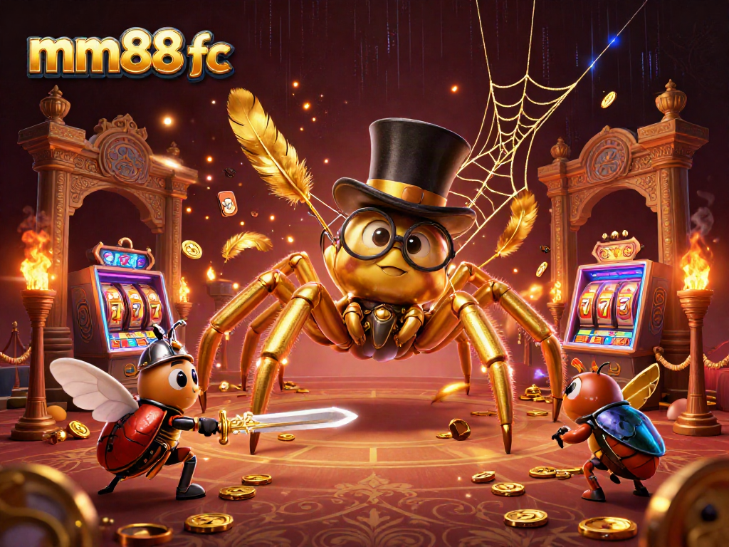 Experience thrilling gameplay with mm88 fc in an ultra-detailed casino scene featuring vibrant characters and rich elements.