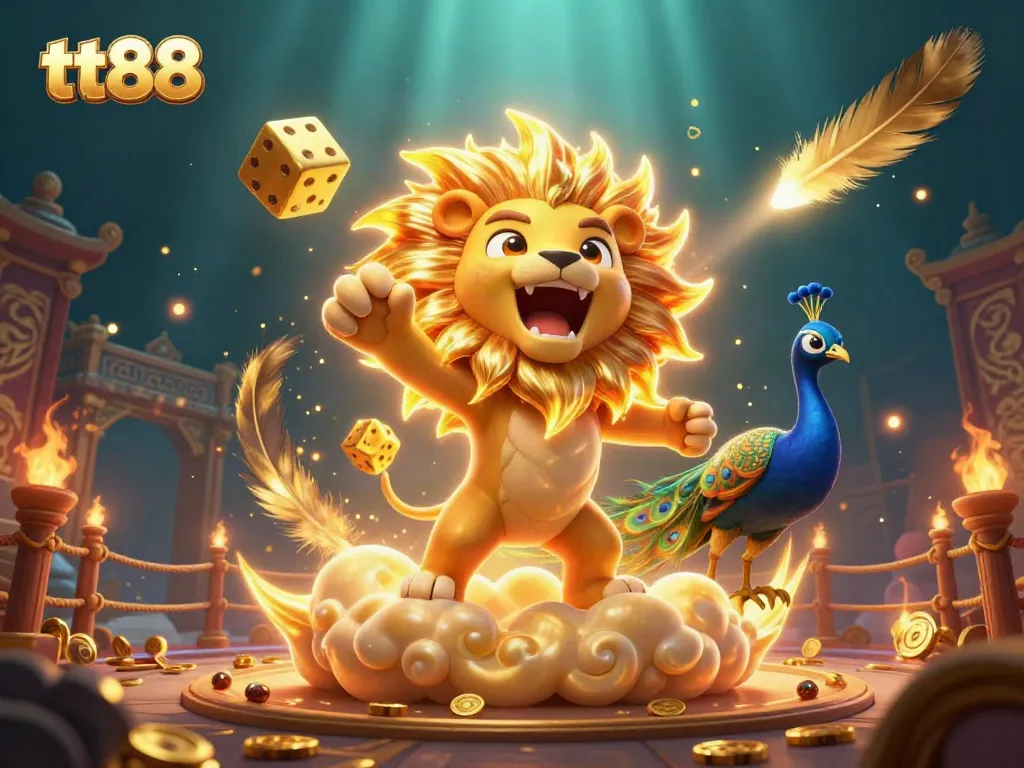 Experience the thrill of tt88 gaming with vibrant action in a dynamic casino scene.