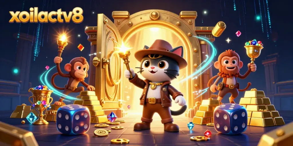 Experience the excitement of gambling at xoilactv8 with vibrant casino treasures and dynamic characters.