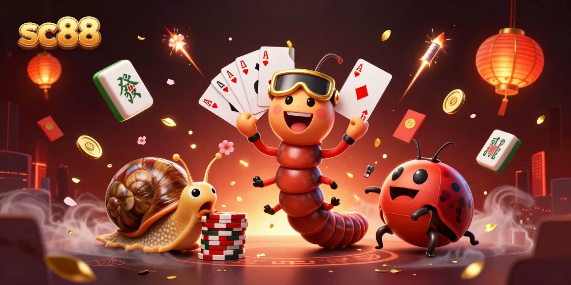 Experience thrilling gameplay at sc88 with a colorful 3D casino illustration featuring a vibrant dealer and high-roller.