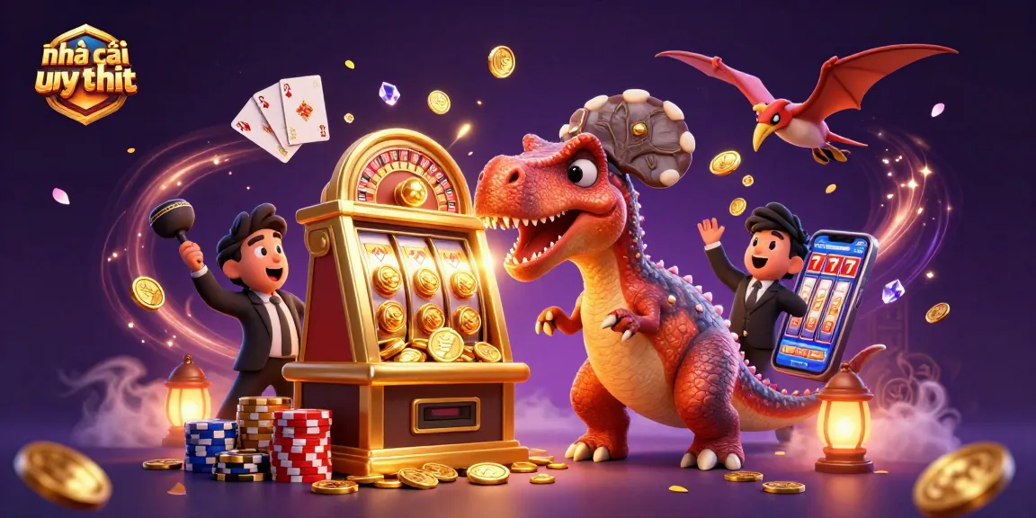 Experience nhà cái uy tín with a vibrant gaming scene of dinosaur-themed fun and jackpots.