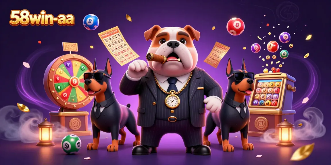 Experience excitement with 58win-aa as a mafia boss bulldog leads dynamic gaming action!