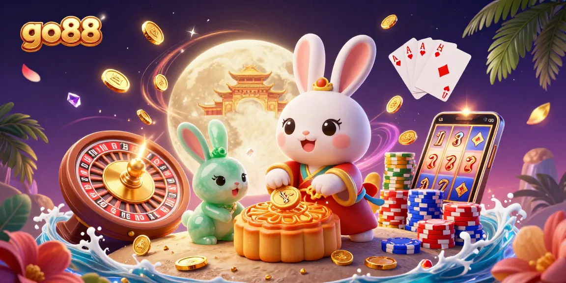 Experience thrilling action at the go88 casino with the enchanting moon rabbit and shimmering gems.