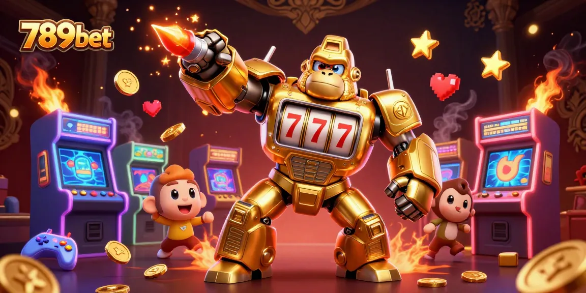 Experience the thrill of gaming at 789bet with explosive wins from a golden gorilla mech.