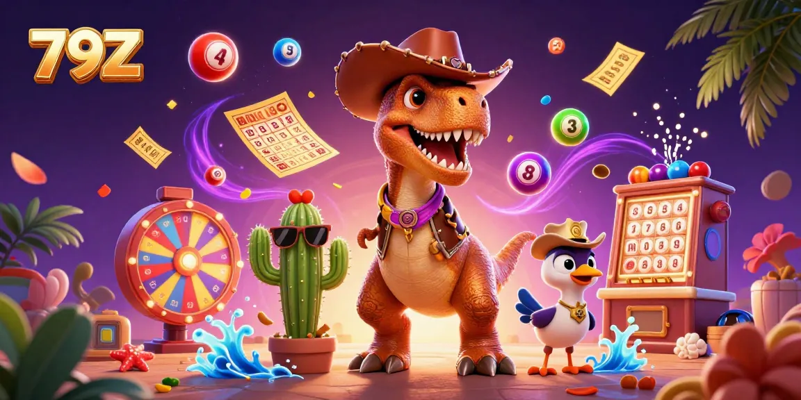 Engage with 79Z's vibrant lottery action featuring bouncing numbered balls and exciting game elements.