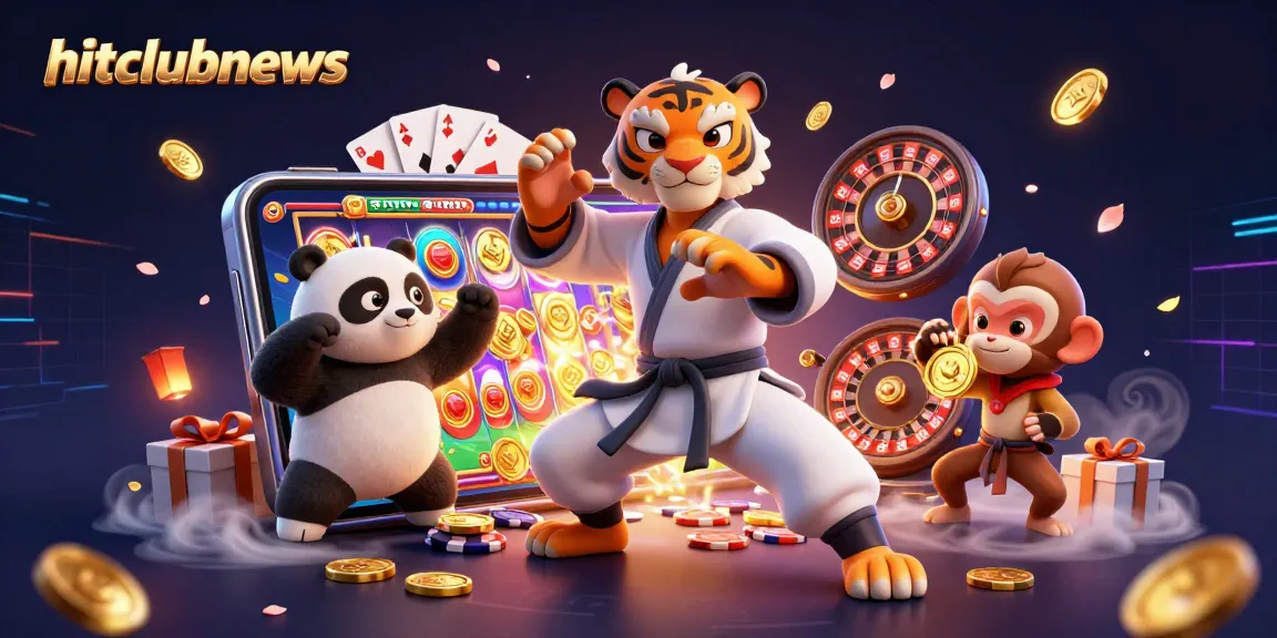 Engage in thrilling gameplay at hitclubnews with kung fu characters amid vibrant 3D gambling elements.