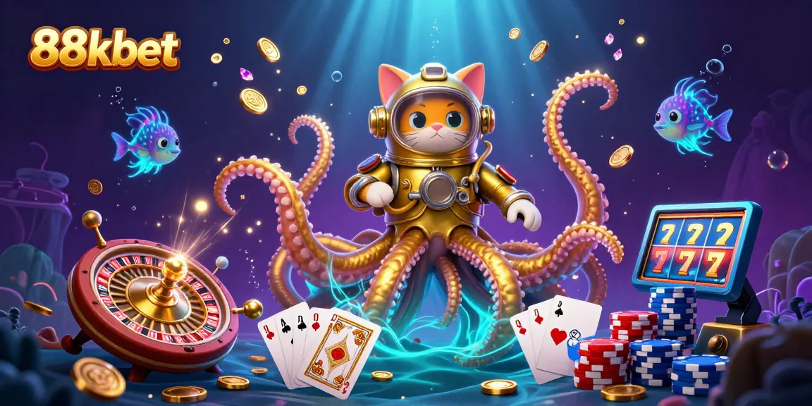 Win big with 88kbet as a kraken and diving cat journey through treasure-filled oceans.